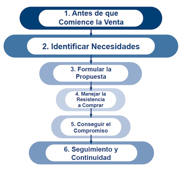 Las fases de la venta en Insights Discovery